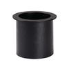 Dispense-Rite TTC-2BT Black Polystyrene 7.25in dia. x 6.13"H Drop-In Trash Chute 