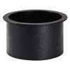 Dispense-Rite TTC-4BT Black Polystyrene 11.25in dia. x 6.13"H Drop-In Trash Chute 