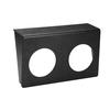 Dispense-Rite UCMB-2BT Black Polystyrene 15.5in x 5in Surface Mount Dispenser Bracket 
