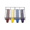 Dispense-Rite WR-CT-OVRHD Stainless Steel Wire 26.25in x 18.5in Cup Organizer Rack 