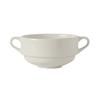 Tuxton China Inc AMU-044 Modena 10.5oz Pearl White Ceramic Stackable Soup Cup - 2dz 