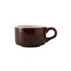 Tuxton China Inc B1M-1204 DuraTux 12oz Caramel/Eggshell Ceramic Soup Cup - 2dz 