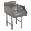Advance Tabco CR-GS-18 Underbar Basics 18in Wide Stainless Steel Recessed Drainboard 