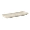 Tuxton China Inc BEZ-1341 DuraTux 13-1/2in Eggshell Ceramic Rectangular Tray - 1dz 