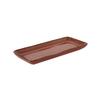 Tuxton China Inc GAR-550 Artisan 11-5/8in Red Rock Ceramic Rectangular Tray - 1dz 