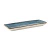 Tuxton China Inc GGE-551 Artisan Geode 13-3/4in Azure Ceramic Rectangular Tray - 1dz 