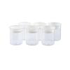 Pacojet 139161-E00-00 Synthetic Pacotizing® Beaker with Lids "White" - Set of 6 