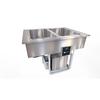 Duke Manufacturing FCP2-SB 2 Section Drop-In Flush Mount Cold Food Pan with Drain 