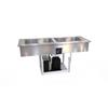 Duke Manufacturing FCP2-SL 2 Section Drop-In Slimline Flush Mt Cold Food Pan with Drain 