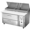 Victory Refrigeration VPP60HC-2 60in Stainless Steel One-Section 2 Drawer Pizza Prep Table 