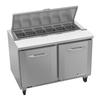 Victory Refrigeration VSP48HC-12 UltraSpec™ 48in Two-Section 12 Pan Sandwich Prep Table 