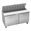 Victory Refrigeration VSP60HC-16 UltraSpec™ 60in Two-Section Sandwich Prep Table 