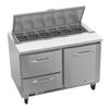 Victory Refrigeration VSPD48HC-12-2 UltraSpec™ 48in Two Drawer 12 Pan Sandwich Prep Table 