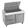 Victory Refrigeration VSPD48HC-18B-2 UltraSpec™ 48in Two-Section Sandwich Prep Table 