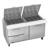 Victory Refrigeration VSPD60HC-24B-2 UltraSpec™ 60in (24) Pan Mega Top Prep Table with 2 Drawers 