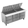 Victory Refrigeration VSPD72HC-30B-6 UltraSpec™ 72in (30) Pan Mega Prep Table with 6 Drawers 