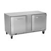 Victory Refrigeration VUF60HC 60in Two-Section Double Door Undercounter Freezer 