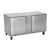 Victory Refrigeration VUR60HC 60in Two-Section Double Door Undercounter Refrigerator 