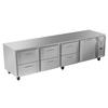 Victory Refrigeration VURD119HC-6 119in Four-Section 6 Drawer Undercounter Refrigerator 