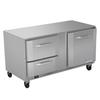 Victory Refrigeration VURD60HC-2 60in Two-Section 2 Drawer Undercounter Refrigerator 