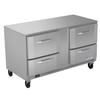 Victory Refrigeration VURD60HC-4 48in Two-Section 4 Drawer Undercounter Refrigerator 