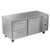 Victory Refrigeration VURD67HC-2 67in Two-Section 2 Drawer Undercounter Refrigerator 