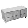 Victory Refrigeration VURD72HC-6 72in Three-Section 6 Drawer Undercounter Refrigerator 