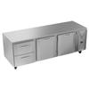 Victory Refrigeration VURD93HC-2 72in Three-Section 2 Drawer Undercounter Refrigerator 