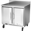 Victory Refrigeration VWF36HC 36in Two Door Worktop Freezer with 4in Backsplash 