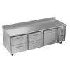 Victory Refrigeration VWRD93HC-4 93in Three-Section Reach-In Worktop Refrigerator 