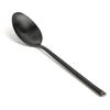 Front of the House FDS007BKS23 Jasper 8.75in Matte Black Stainless Steel Dinner Spoon - 1dz 