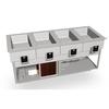 Duke Manufacturing HCF-4 Hot/Cold/Freeze (4) Well Drop-In Food Well Unit 