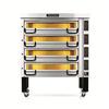 PizzaMaster PM 834ED 65.4in Wide Four Deck Electric Pizza Oven 