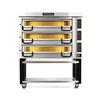 PizzaMaster PM 743ED 72in Wide Three Deck Electric Pizza Oven 