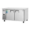 Everest Refrigeration ETWR2 52.25in Wide Two Section Undercounter Worktop Refrigerator 