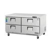 Everest Refrigeration ETBWR2-D4 59.25in Wide Four Drawer Undercounter Refrigerator 