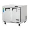 Everest Refrigeration ETBSR2 36in Wide Two Section Undercounter Refrigerator 