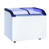 Adcraft BDCF-6-CG Black Diamond 4 cu ft. Glass Lid Ice Cream Chest Freezer 