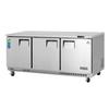 Everest Refrigeration ETBR3 71in Wide Three Section Undercounter Refrigerator 