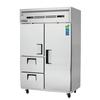 Everest Refrigeration ESRF2D2 50in Wide Dual Temp Refrigerator/Freezer 