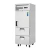 Everest Refrigeration ESR1D2 29.25in Wide One Door Reach-In Refrigerator With Drawers 
