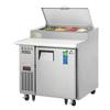 Everest Refrigeration EPPR1 36in Wide 4 Pan One Section Refrigerated Pizza Prep Table 