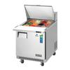 Everest Refrigeration EPBR1 27.75in Wide 12 Pan One Section Mega Top Sandwich Prep Table 