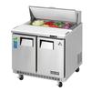 Everest Refrigeration EPBNSR2 36in Wide 8 Pan One Section Sandwich Prep Table 