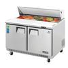Everest Refrigeration EPBNR2 47.5in Wide 12 Pan Two Section Sandwich Prep Table 