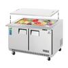 Everest Refrigeration EOTP2 47.5in Wide 18 Pan Open Mega Top Sandwich Prep Table 