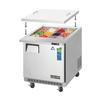 Everest Refrigeration EOTP1 27.75in Wide 12 Pan Open Mega Top Sandwich Prep Table 