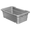 Channel Manufacturing L815-G 15.75in x 23.75in x 8.5in Plastic Grey Bus Bin 