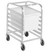Channel Manufacturing PBA406 20.5in x 26in x 38in Aluminum Bus Bin Rack with 4in Spacing 