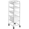 Channel Manufacturing PBA415 20.5in x 26in x 70in Aluminum Bus Bin Rack with 4in Spacing 